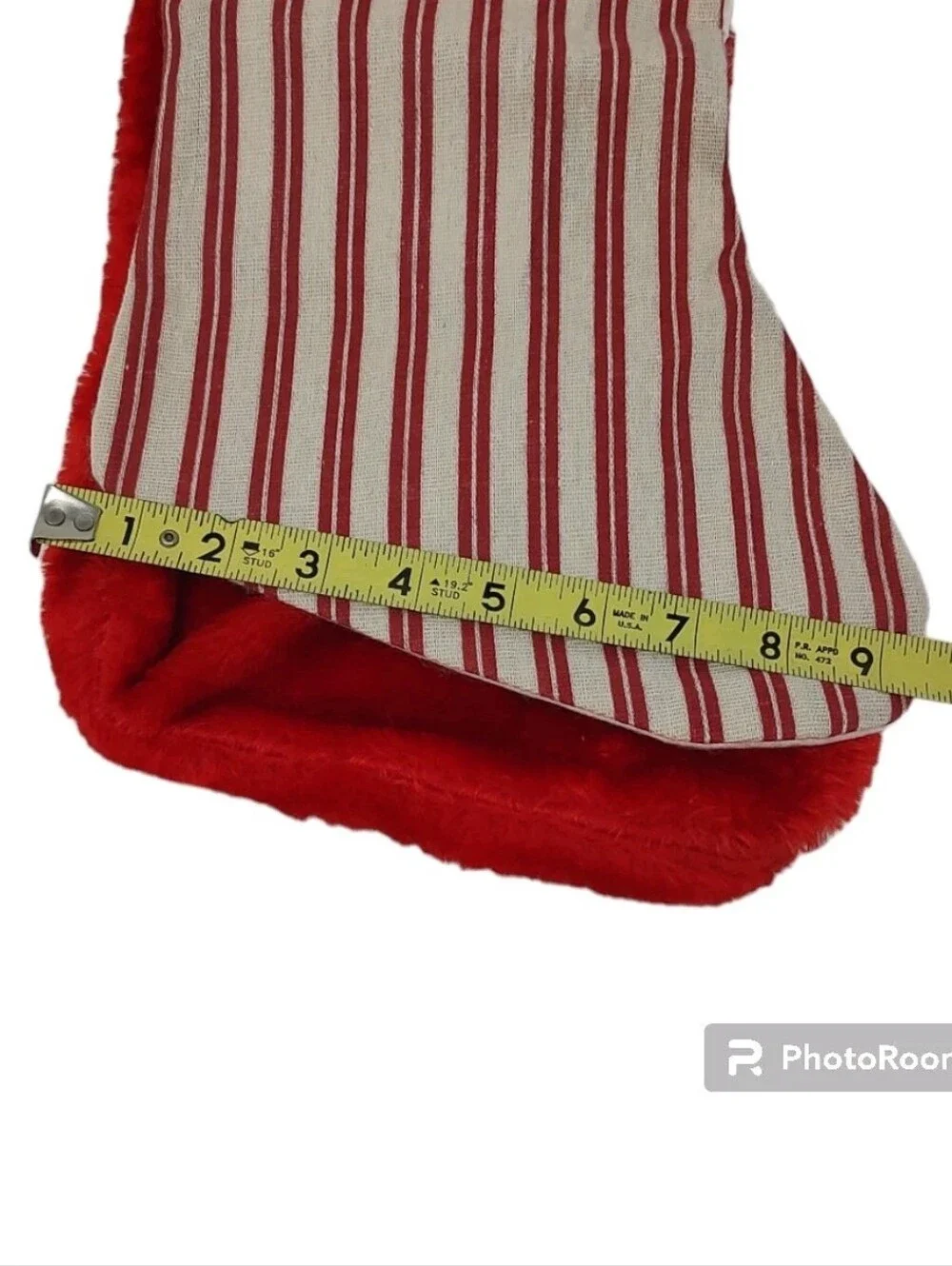 Set of 3 NWT Christmas Stockings Bundle 2 Classic Red Plush & 1 Farmhouse Stripe